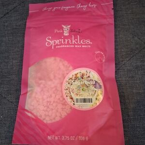 Pink Zebra Sprinkles Wax Melts in Pink Packaging